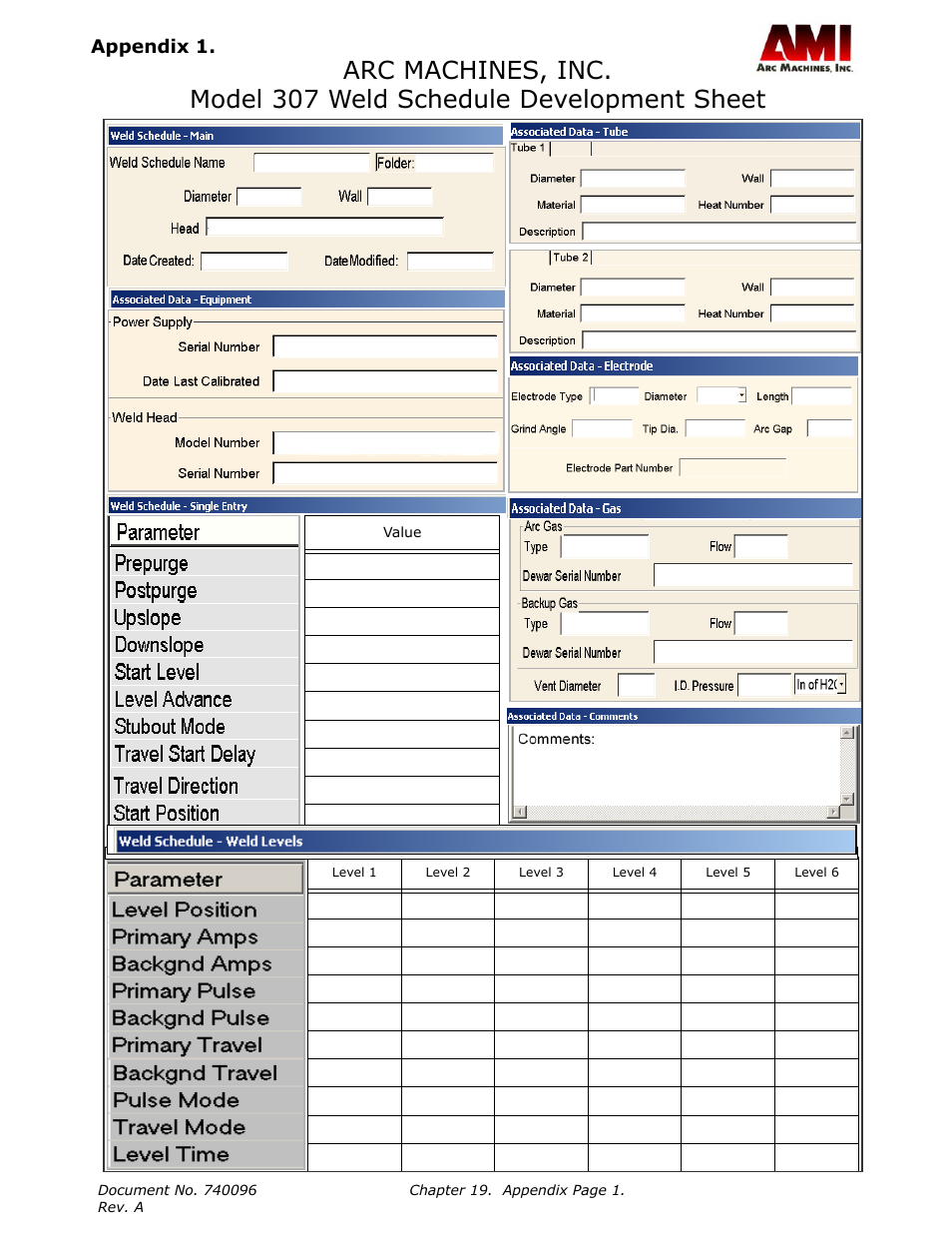 Chapter 19. appendices | Arc Machines 307 User Manual | Page 181 / 190