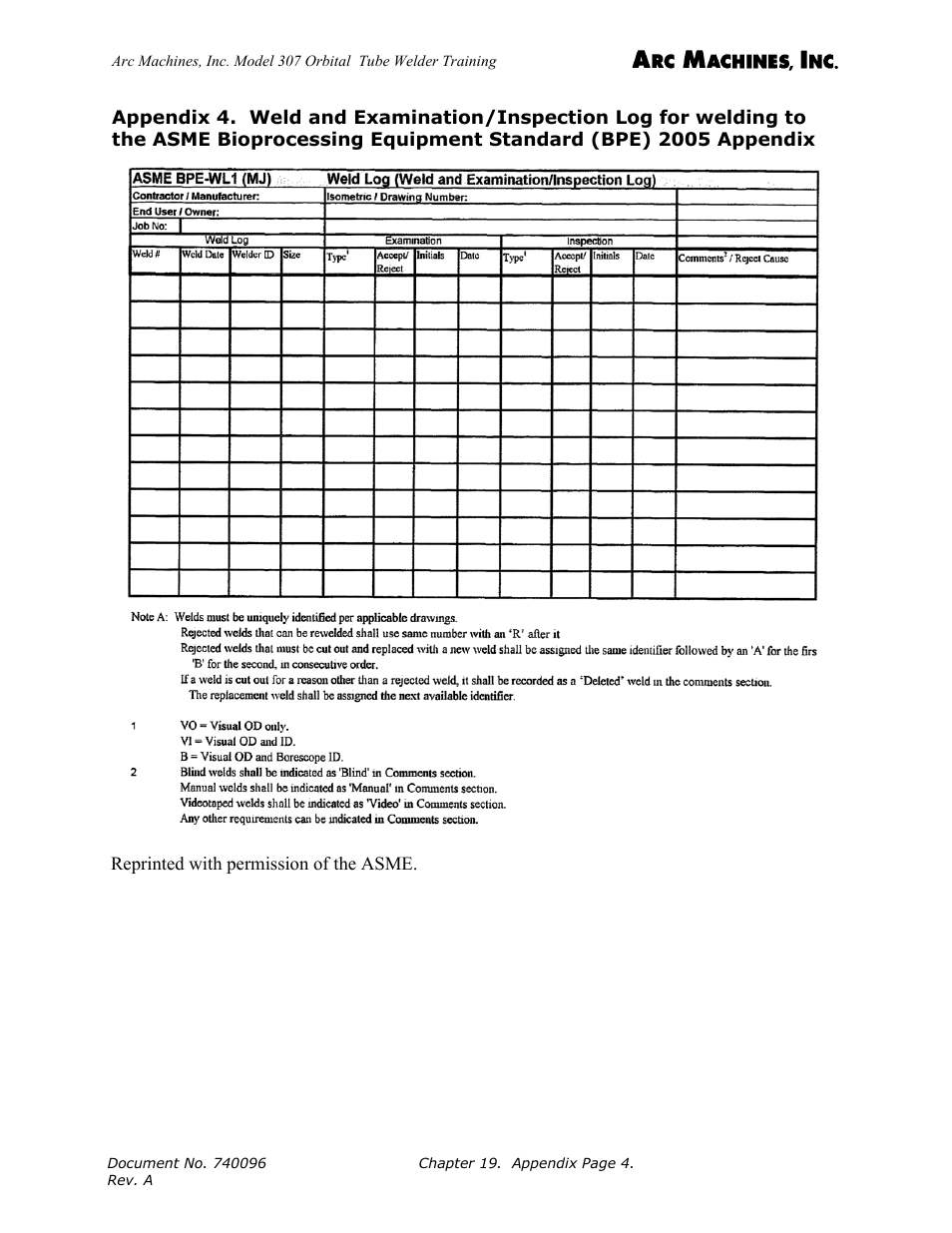 Arc Machines 307 User Manual | Page 184 / 190