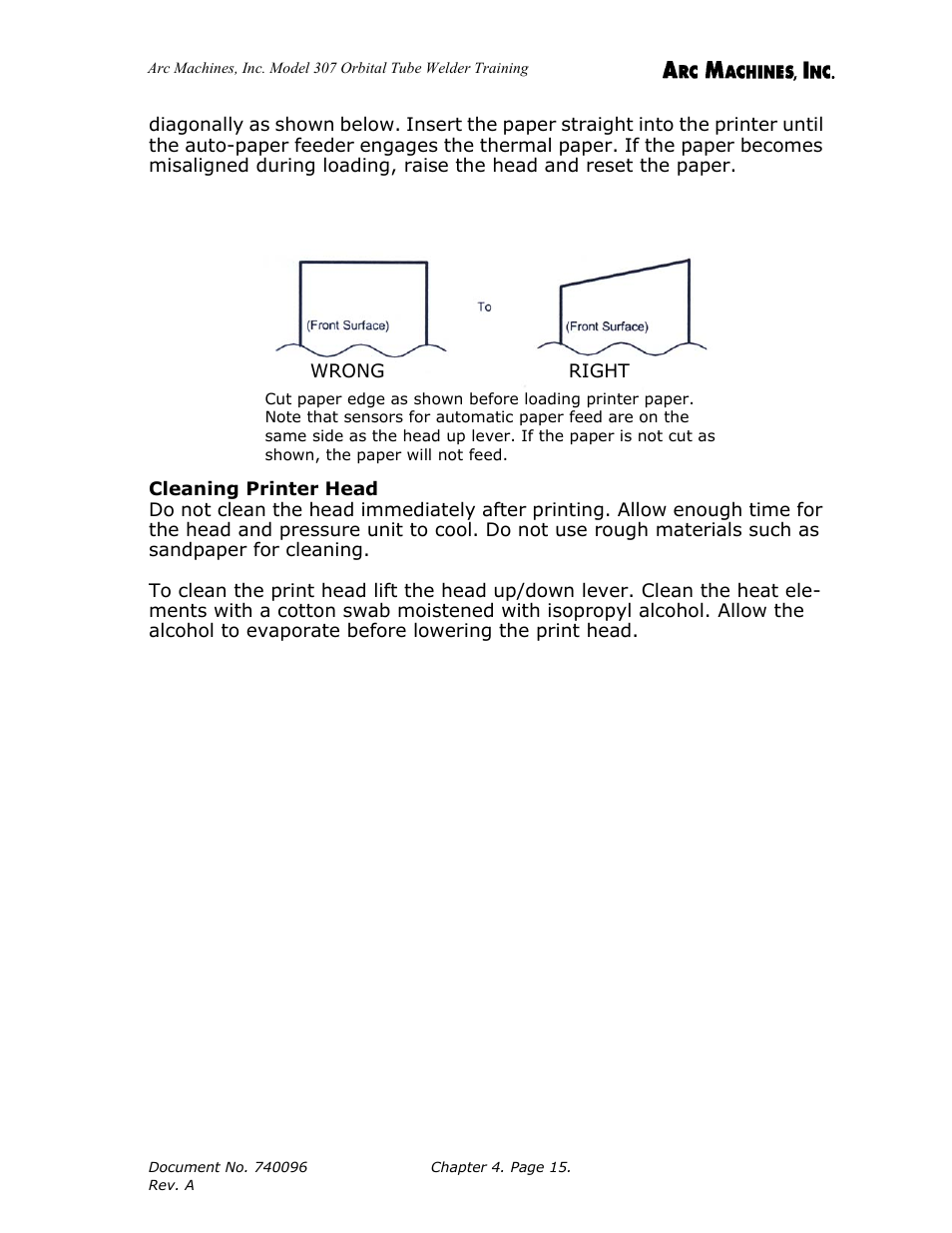 Arc Machines 307 User Manual | Page 49 / 190