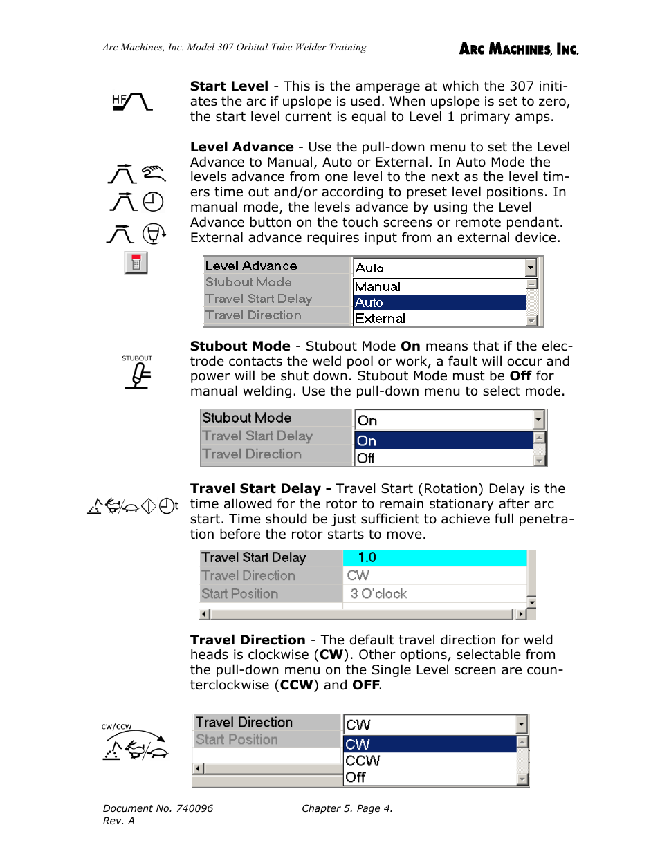 Arc Machines 307 User Manual | Page 53 / 190