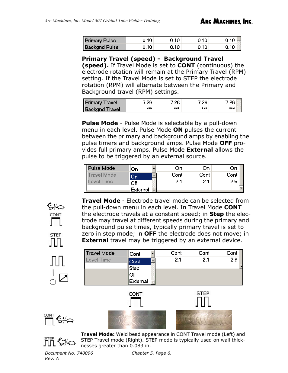 Arc Machines 307 User Manual | Page 55 / 190