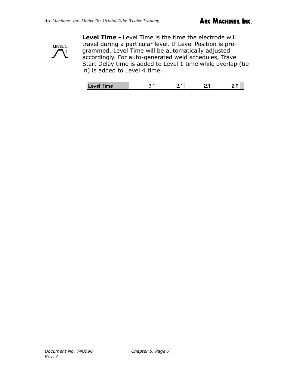Arc Machines 307 User Manual | Page 56 / 190