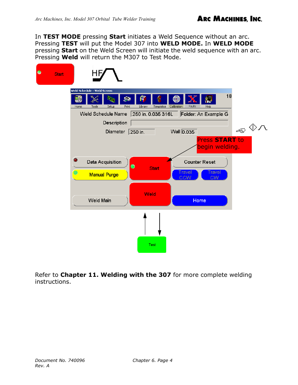 Arc Machines 307 User Manual | Page 60 / 190