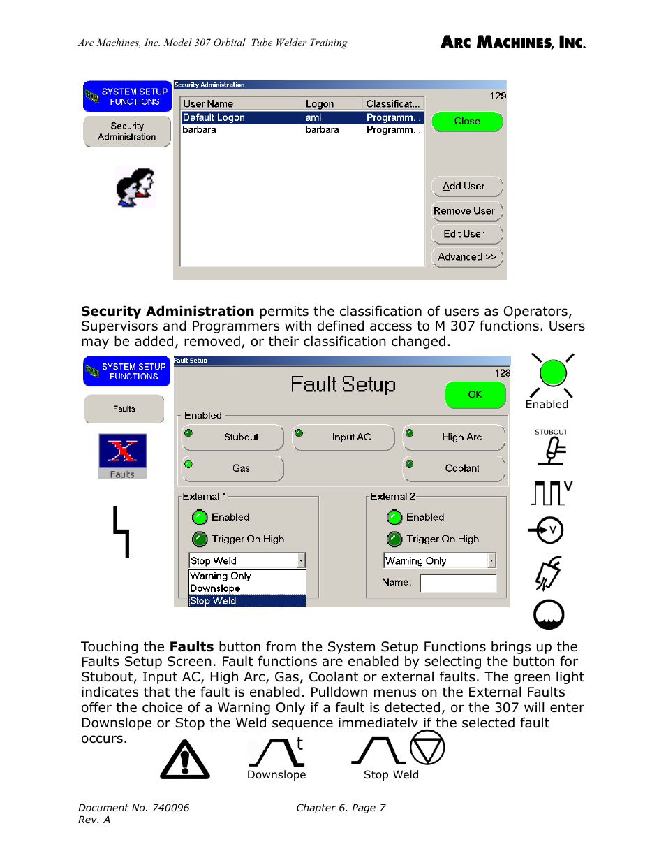 Arc Machines 307 User Manual | Page 63 / 190
