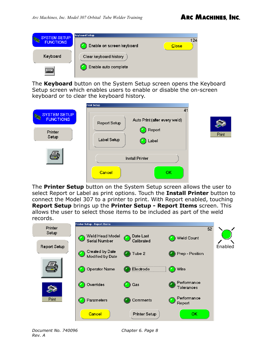 Arc Machines 307 User Manual | Page 64 / 190