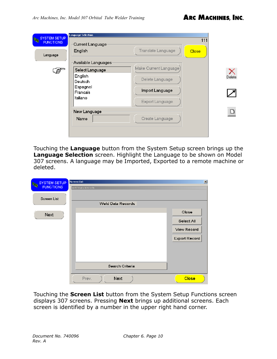 Arc Machines 307 User Manual | Page 66 / 190