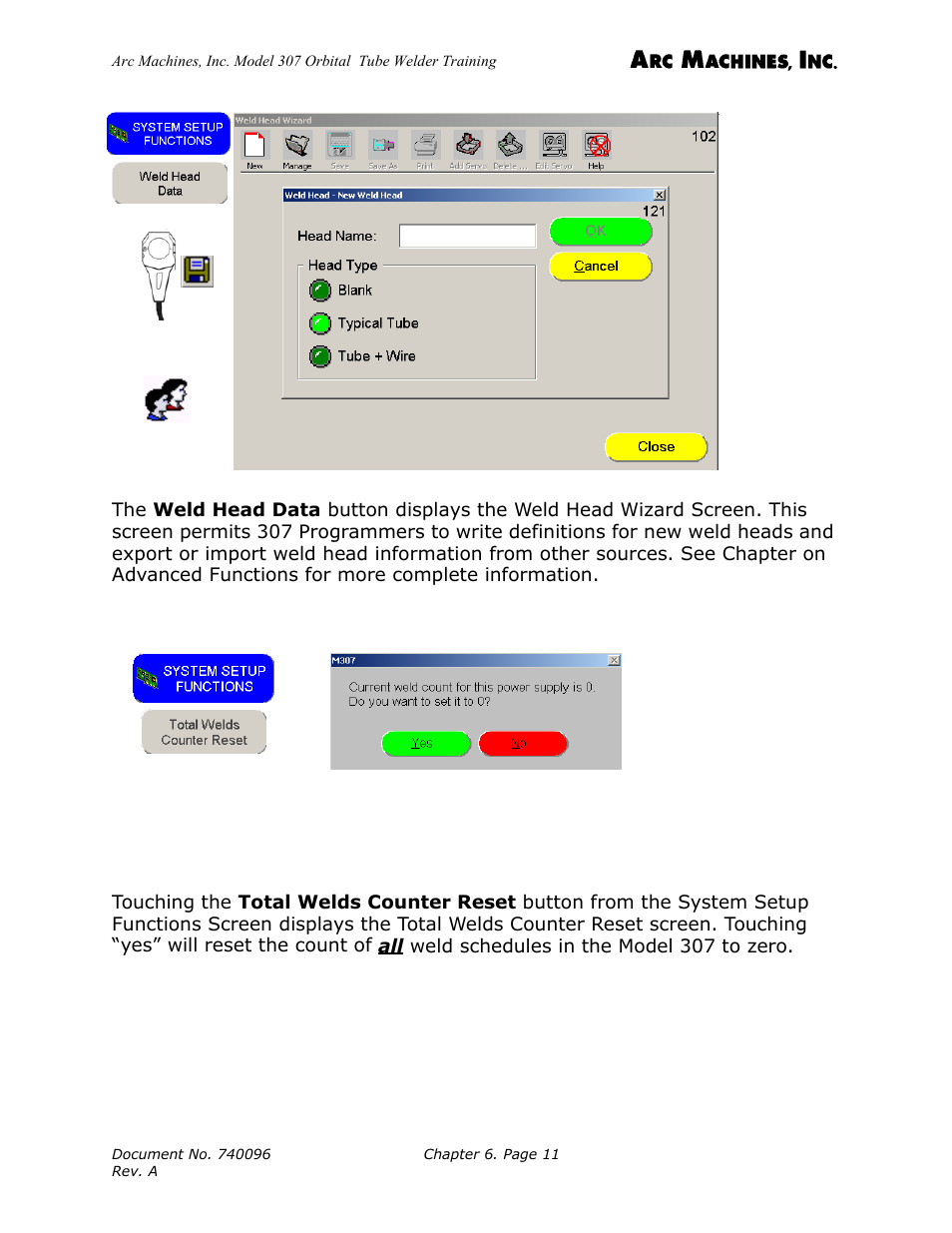 Arc Machines 307 User Manual | Page 67 / 190