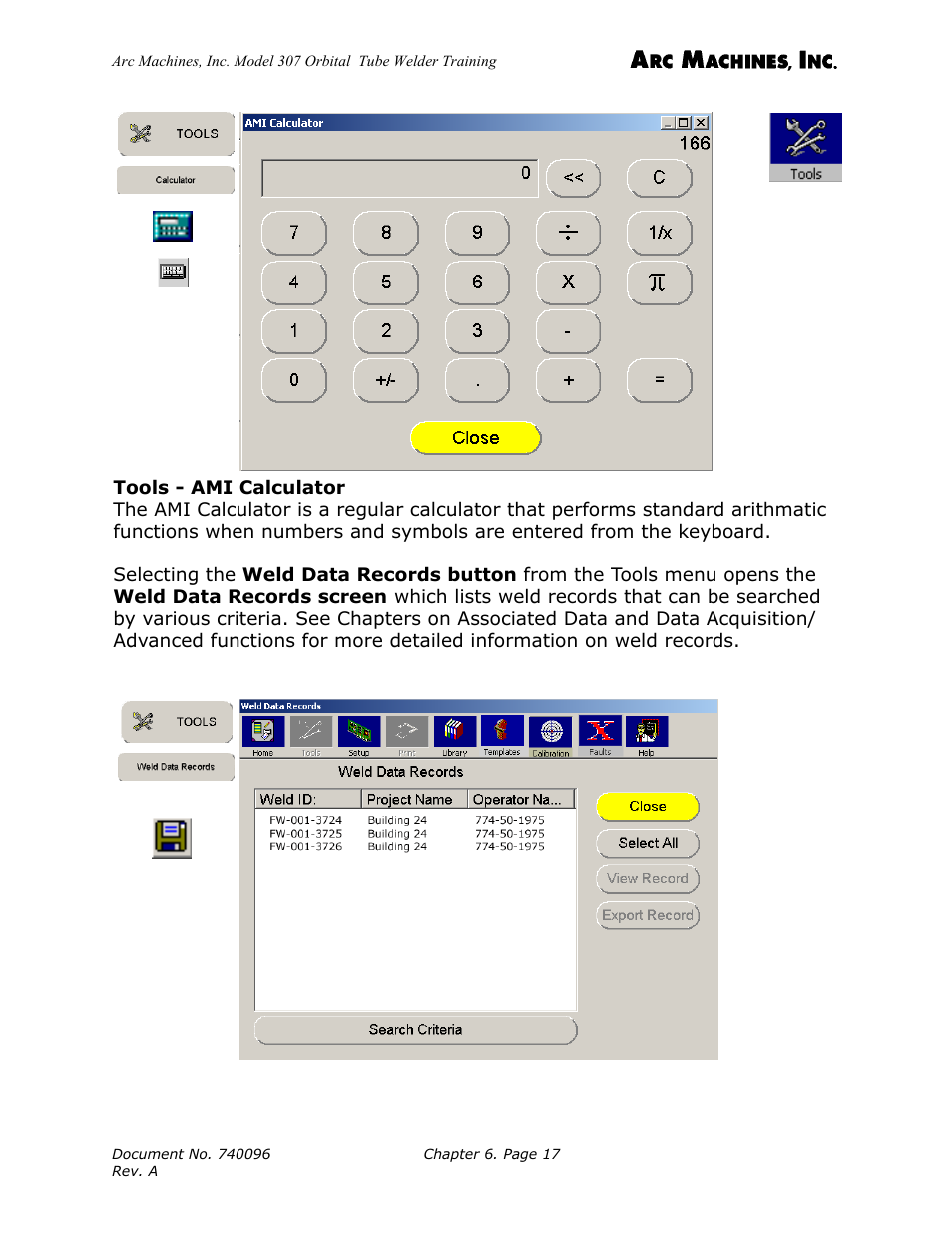 Arc Machines 307 User Manual | Page 73 / 190
