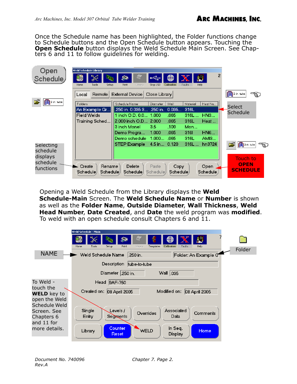Arc Machines 307 User Manual | Page 77 / 190