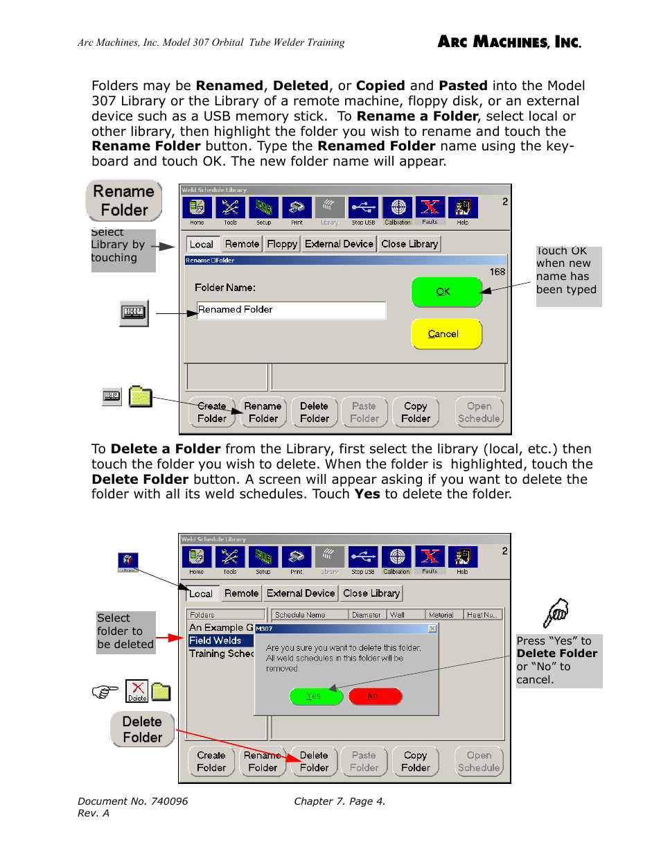 Arc Machines 307 User Manual | Page 79 / 190