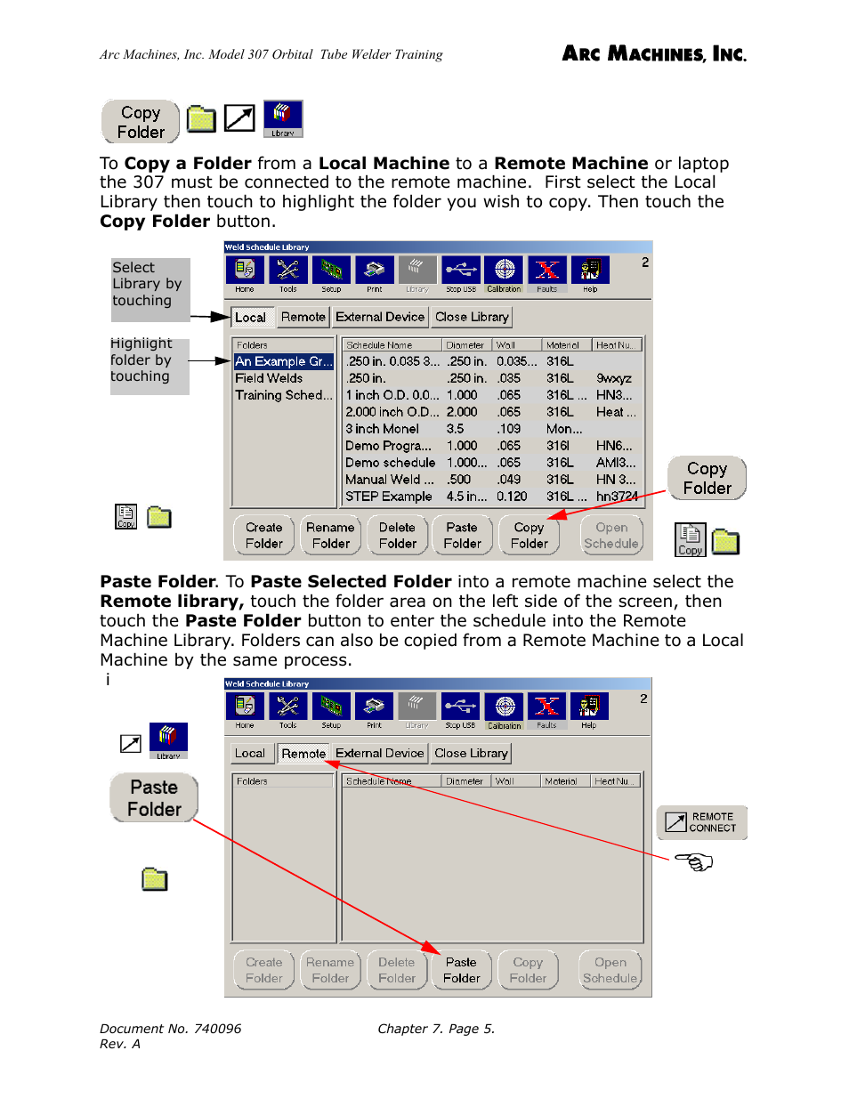 Arc Machines 307 User Manual | Page 80 / 190