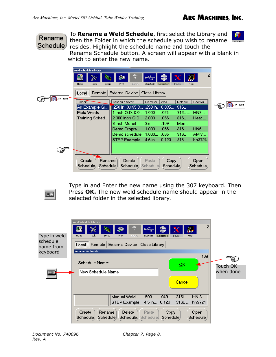 Arc Machines 307 User Manual | Page 83 / 190