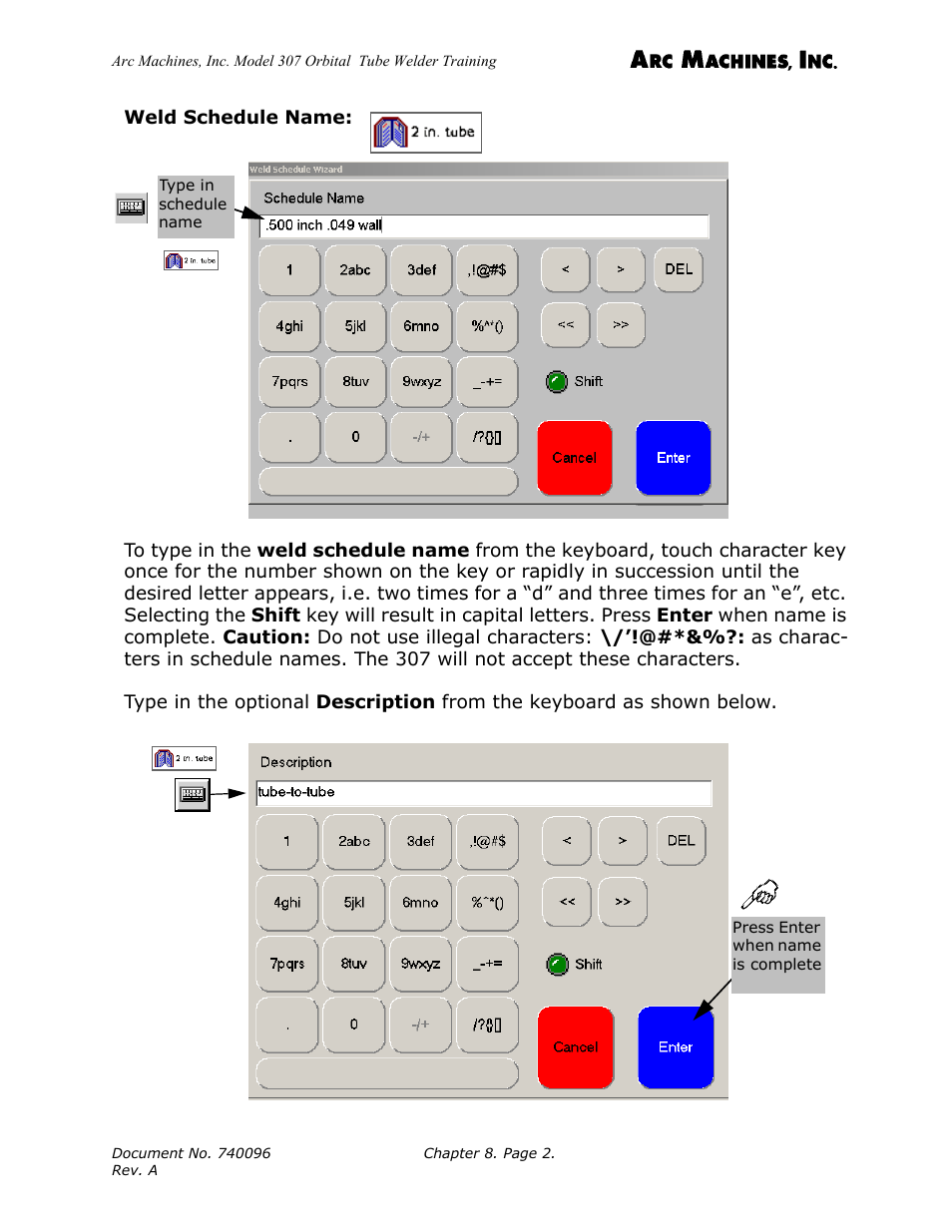 Arc Machines 307 User Manual | Page 90 / 190