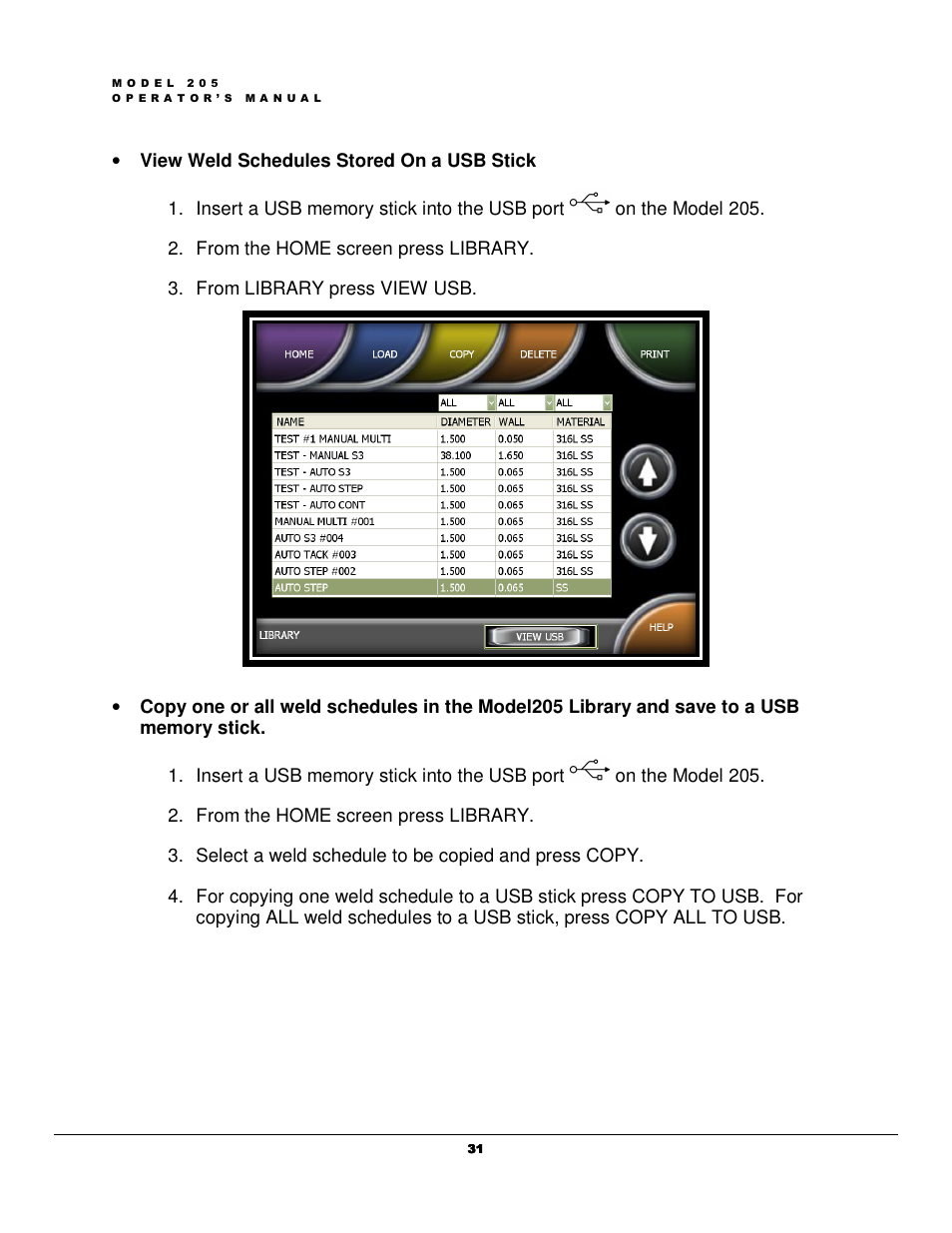Arc Machines 205 WDR User Manual | Page 35 / 59