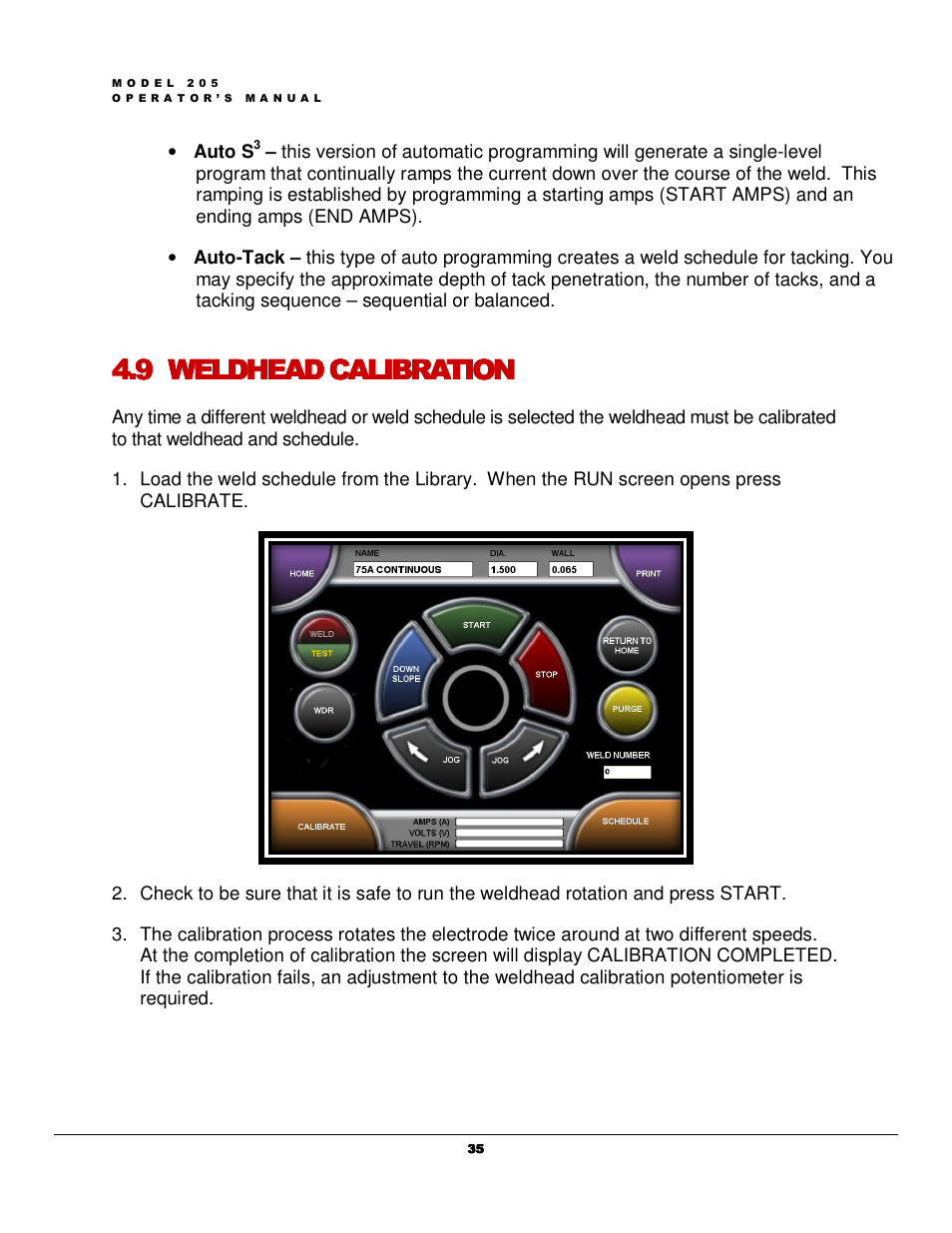 Arc Machines 205 WDR User Manual | Page 39 / 59