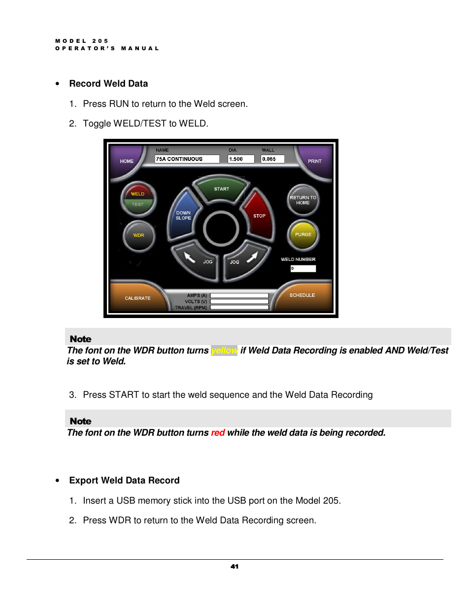 Arc Machines 205 WDR User Manual | Page 45 / 59