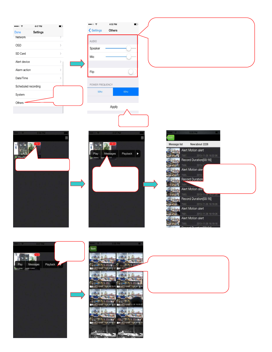 5 video recording and playback, 4 camera information | Astak Mobivue - iOS User Manual User Manual | Page 11 / 12
