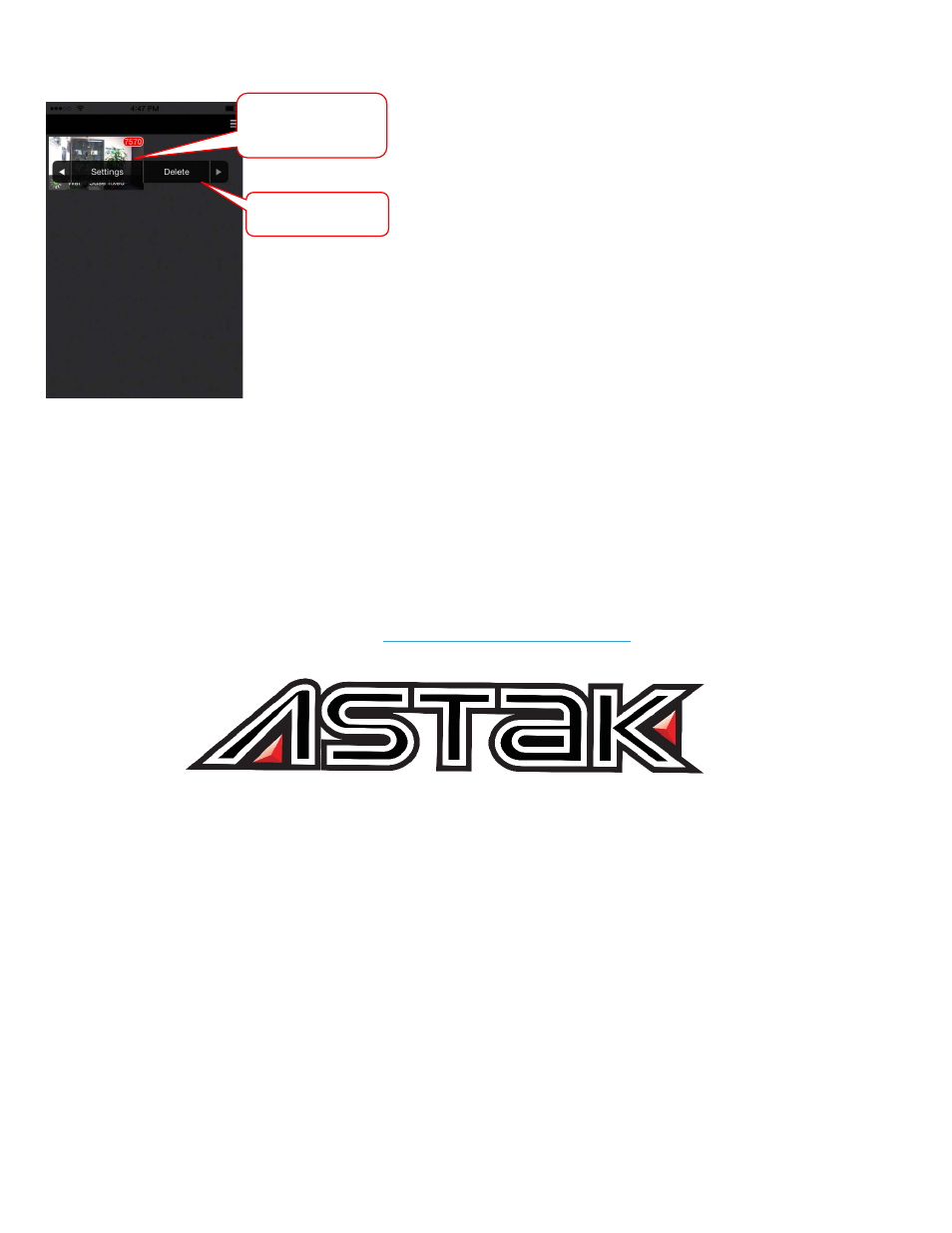 6 remove camera from account, Email: support@astak.com | Astak Mobivue - iOS User Manual User Manual | Page 12 / 12