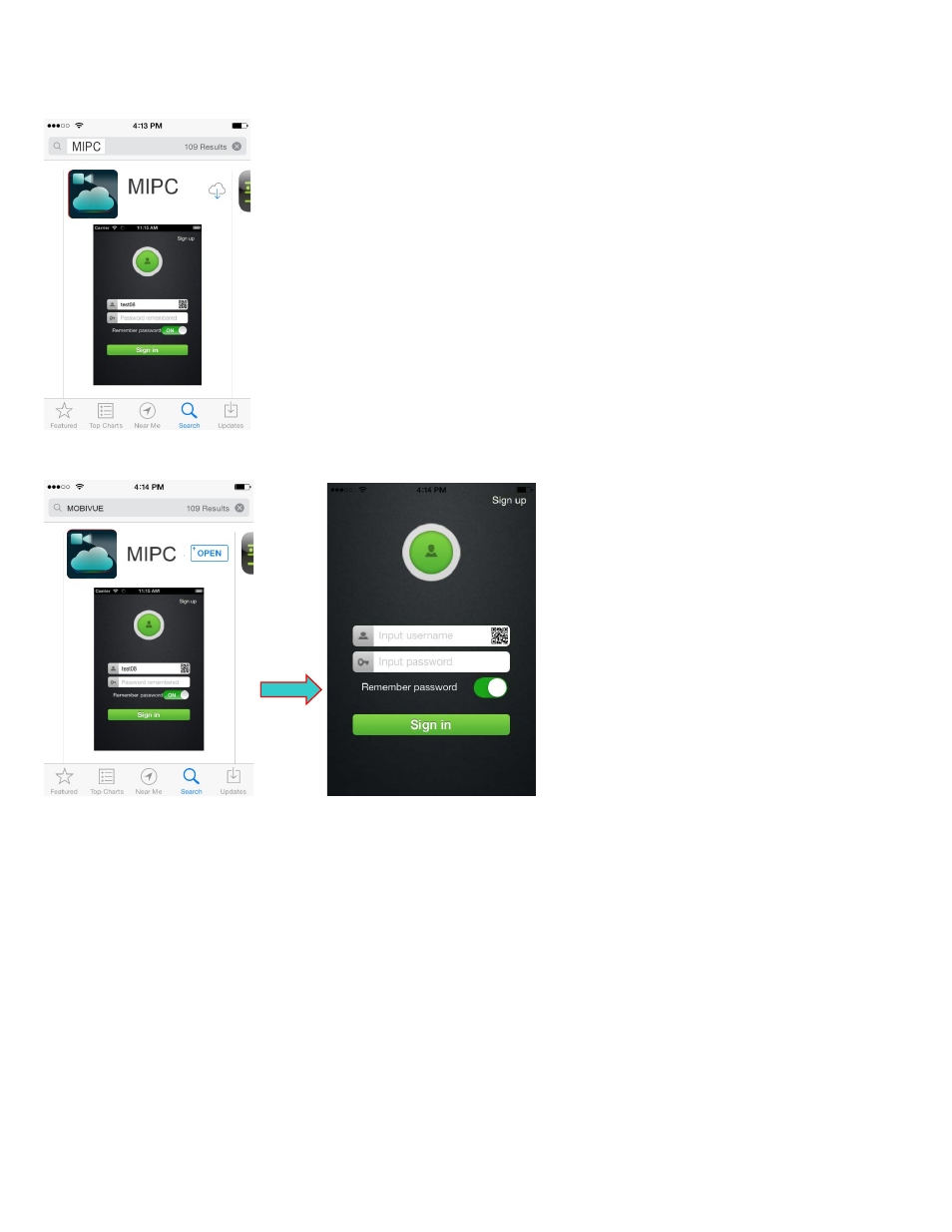 App installation | Astak Mobivue - iOS User Manual User Manual | Page 2 / 12