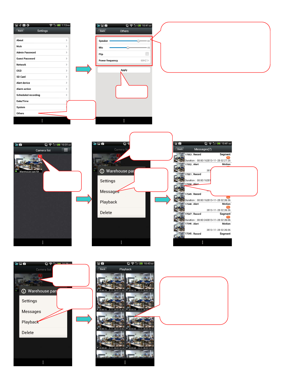 5 video recording and playback, 4 camera information | Astak Mobivue - Android User Manual User Manual | Page 10 / 11