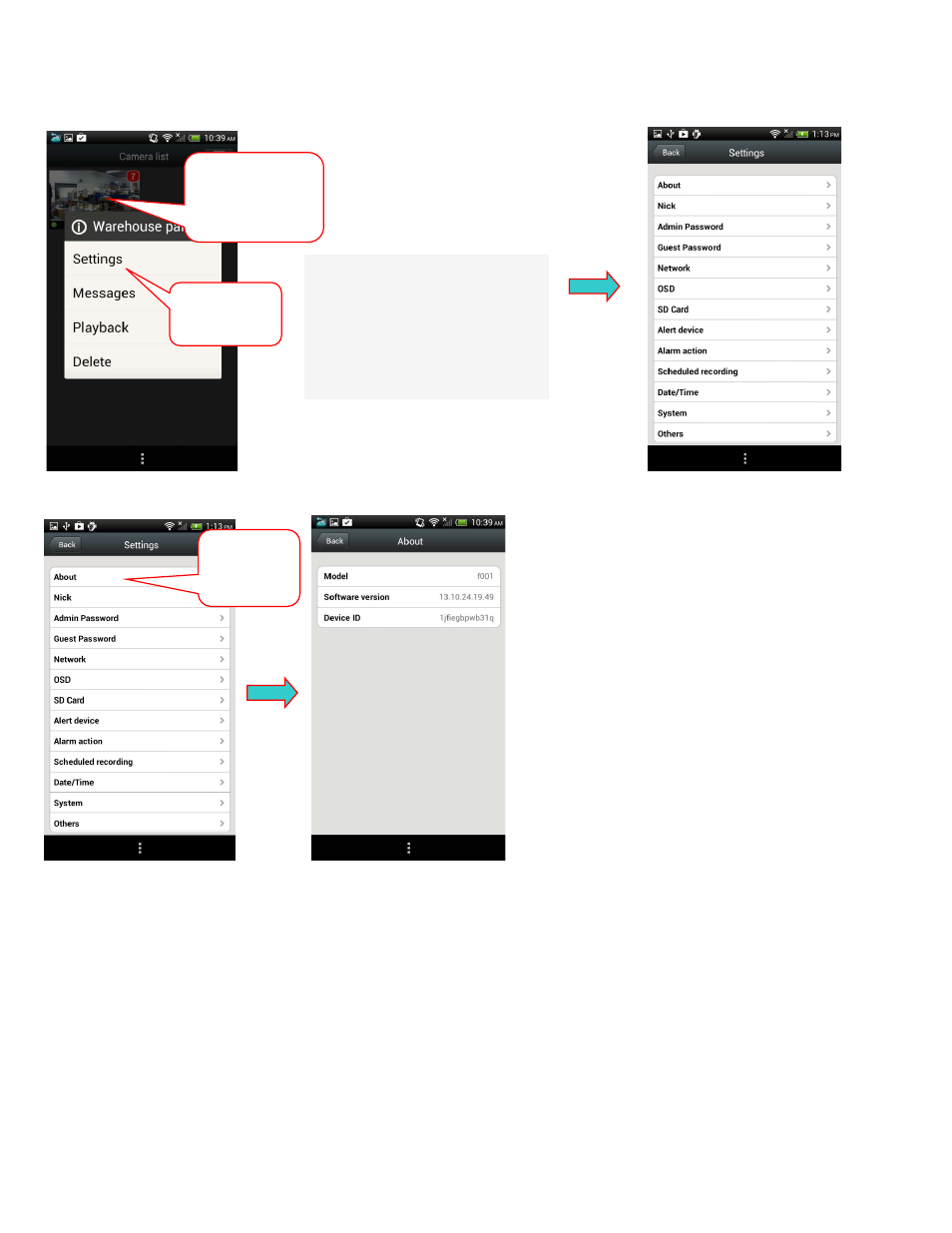 3 camera settings | Astak Mobivue - Android User Manual User Manual | Page 6 / 11