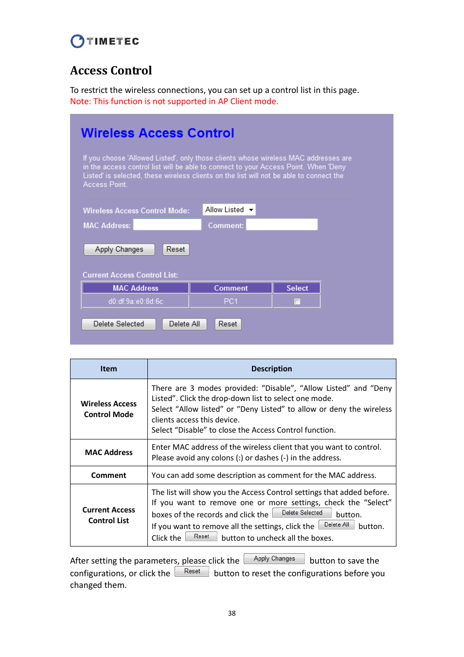 Access control | Astak R4020A - User Manual User Manual | Page 39 / 84