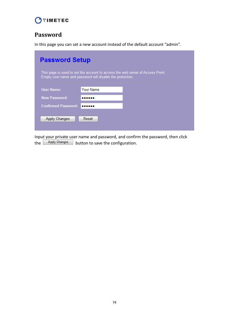 Password | Astak R4020A - User Manual User Manual | Page 75 / 84