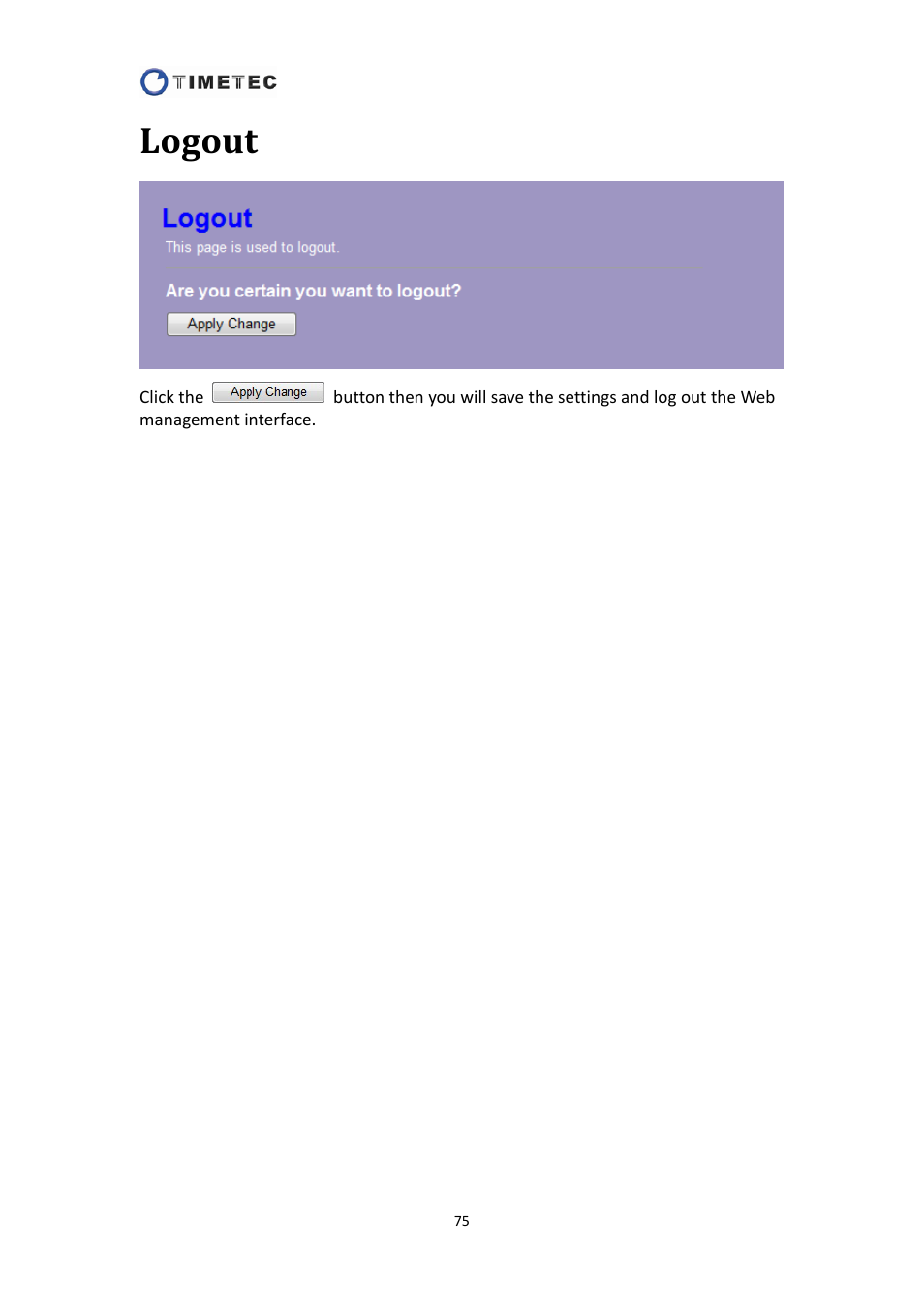 Logout | Astak R4020A - User Manual User Manual | Page 76 / 84