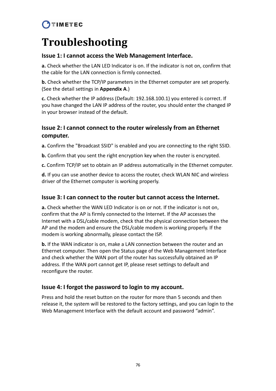 Troubleshooting | Astak R4020A - User Manual User Manual | Page 77 / 84
