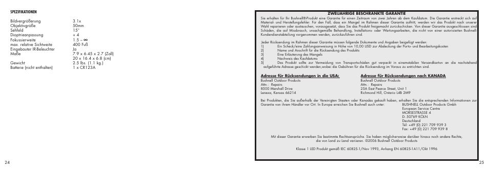 Bushnell 26-3150 User Manual | Page 14 / 21