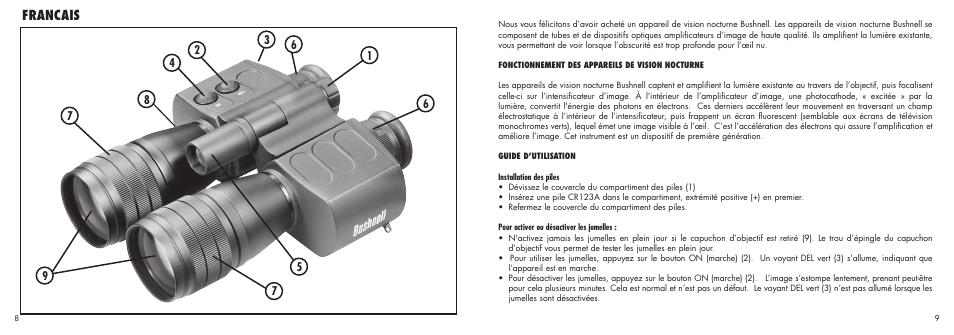 Français | Bushnell 26-3150 User Manual | Page 6 / 21