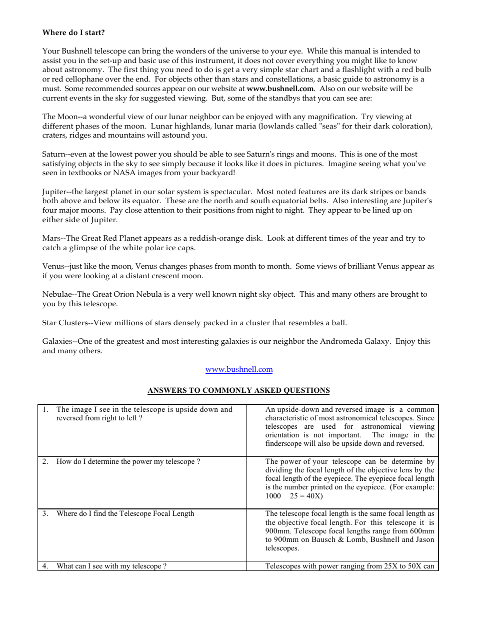 Bushnell 78-9675 User Manual | Page 6 / 8