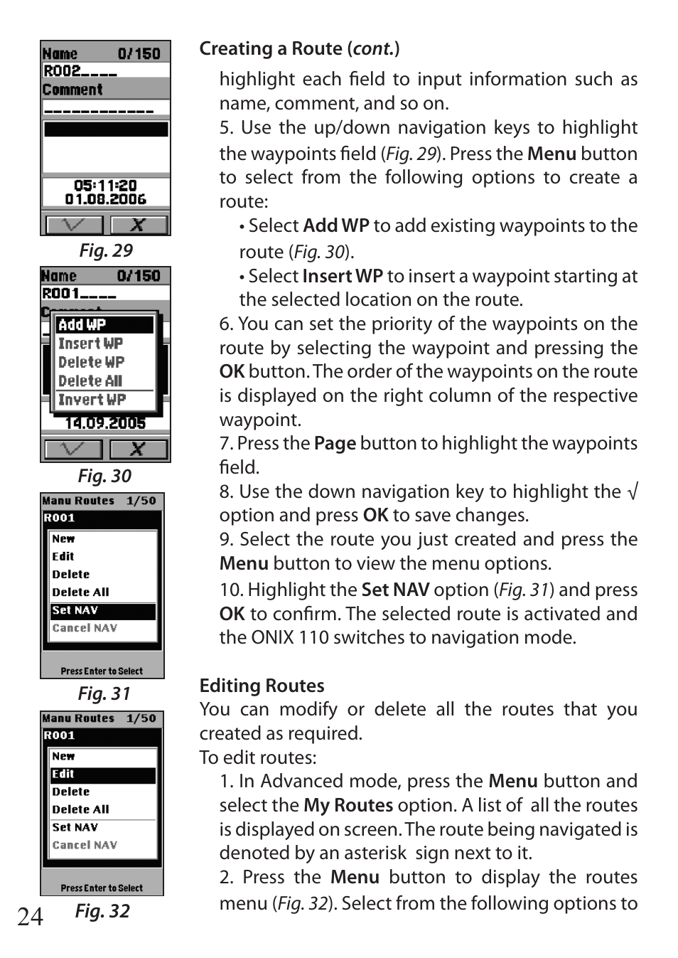 Bushnell ONIX 110 User Manual | Page 24 / 60