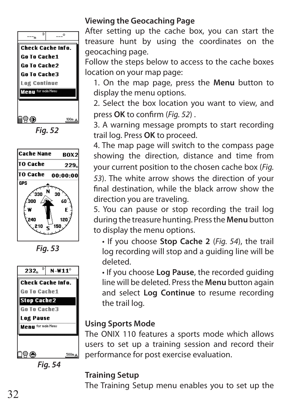 Bushnell ONIX 110 User Manual | Page 32 / 60