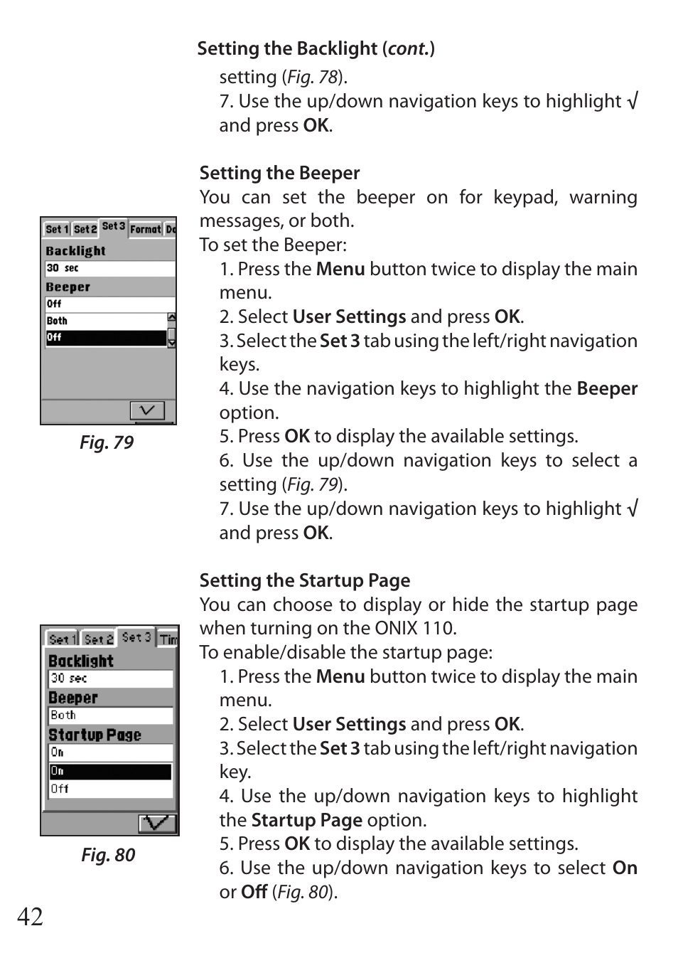 Bushnell ONIX 110 User Manual | Page 42 / 60