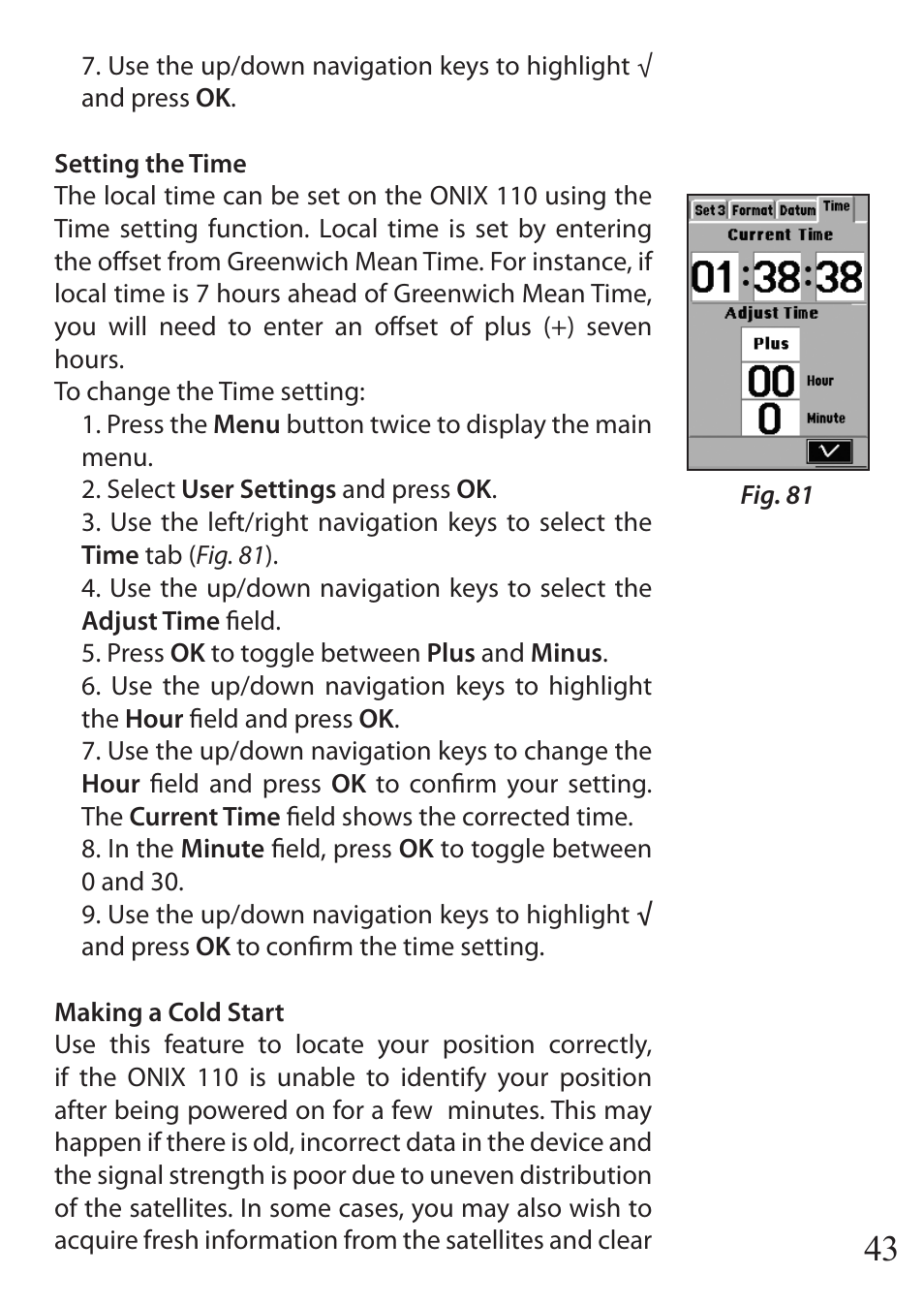 Bushnell ONIX 110 User Manual | Page 43 / 60
