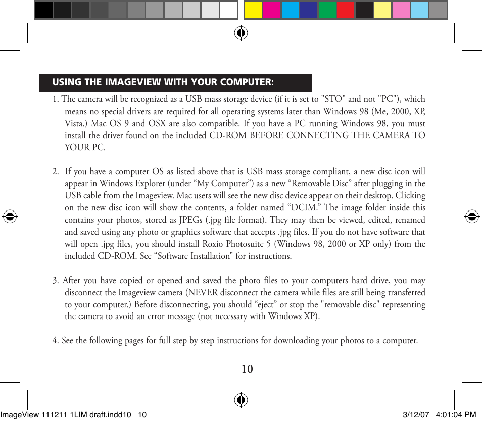 Bushnell ImageView 11-1211 User Manual | Page 10 / 20