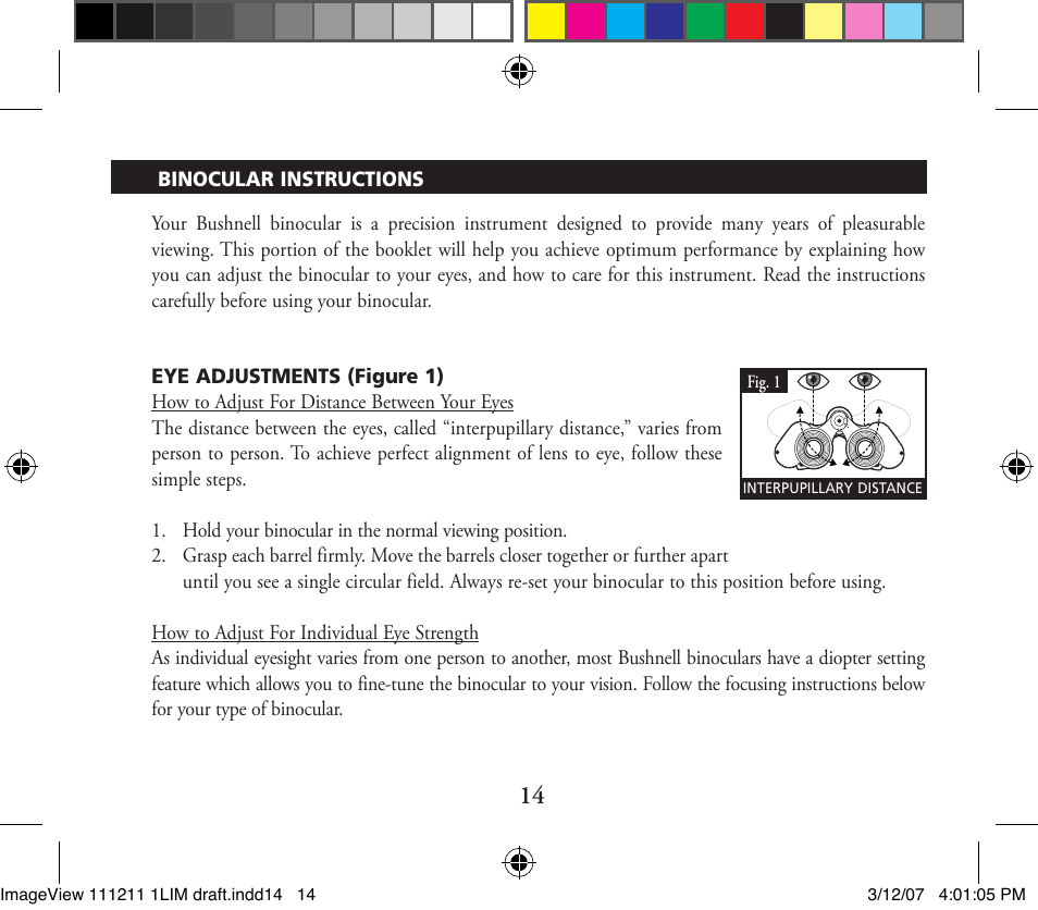 Bushnell ImageView 11-1211 User Manual | Page 14 / 20