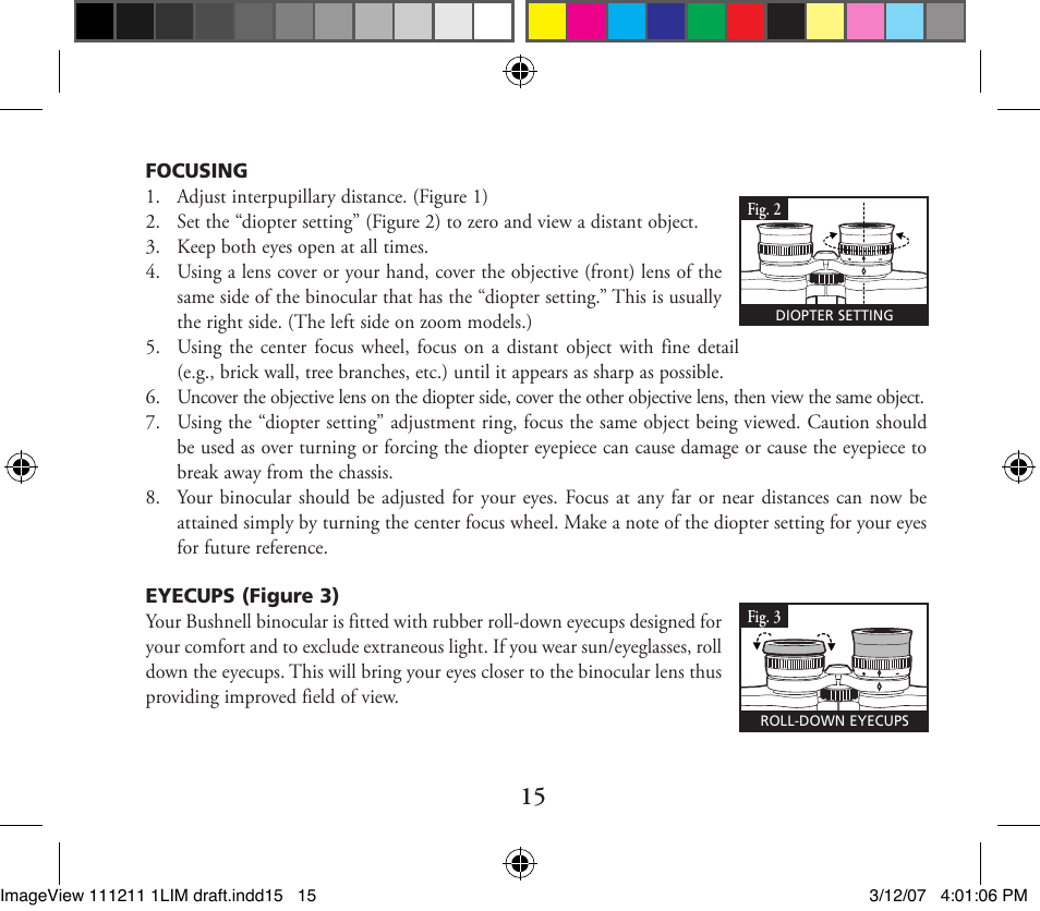 Bushnell ImageView 11-1211 User Manual | Page 15 / 20