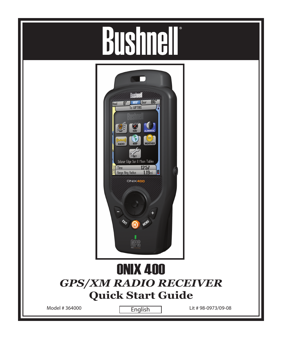 Bushnell Onix 364000 User Manual | 32 pages