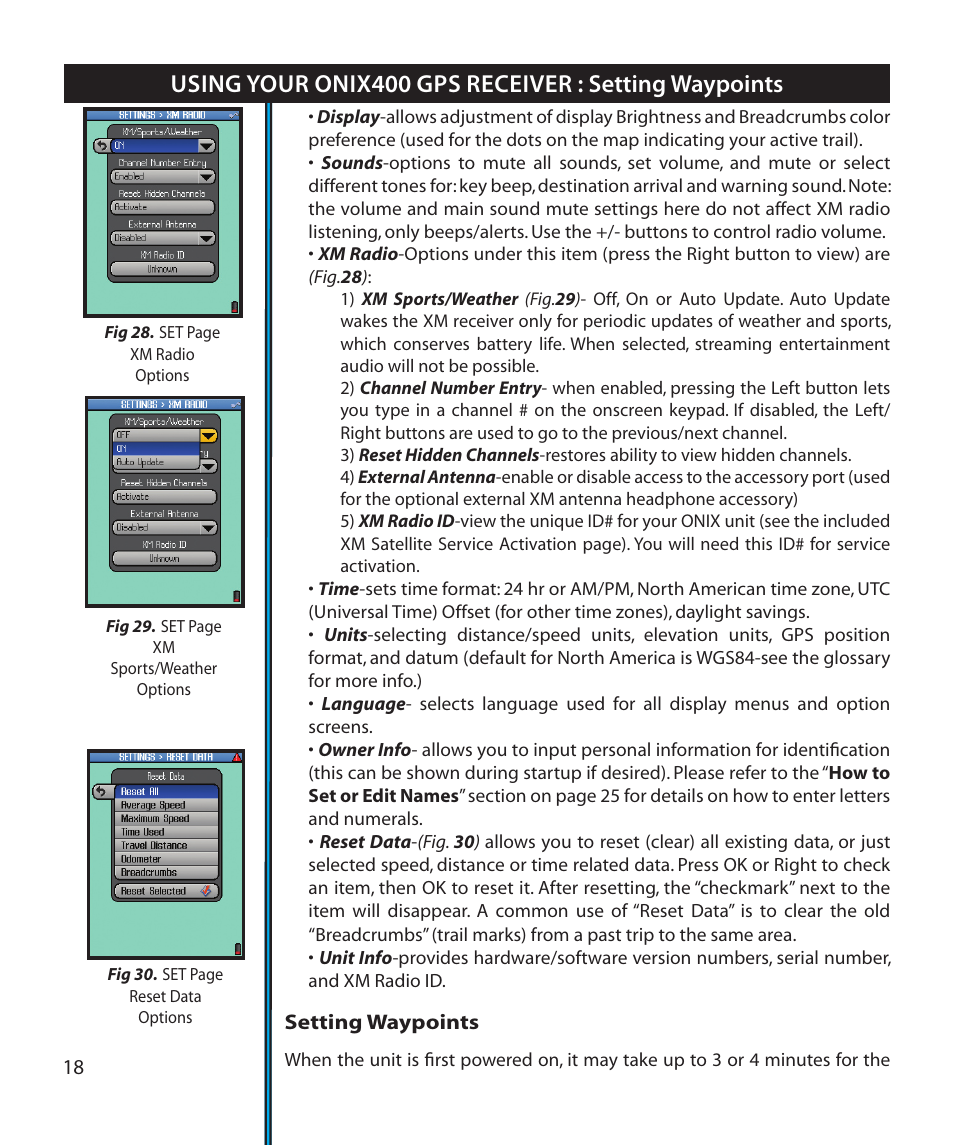 Bushnell Onix 364000 User Manual | Page 18 / 32
