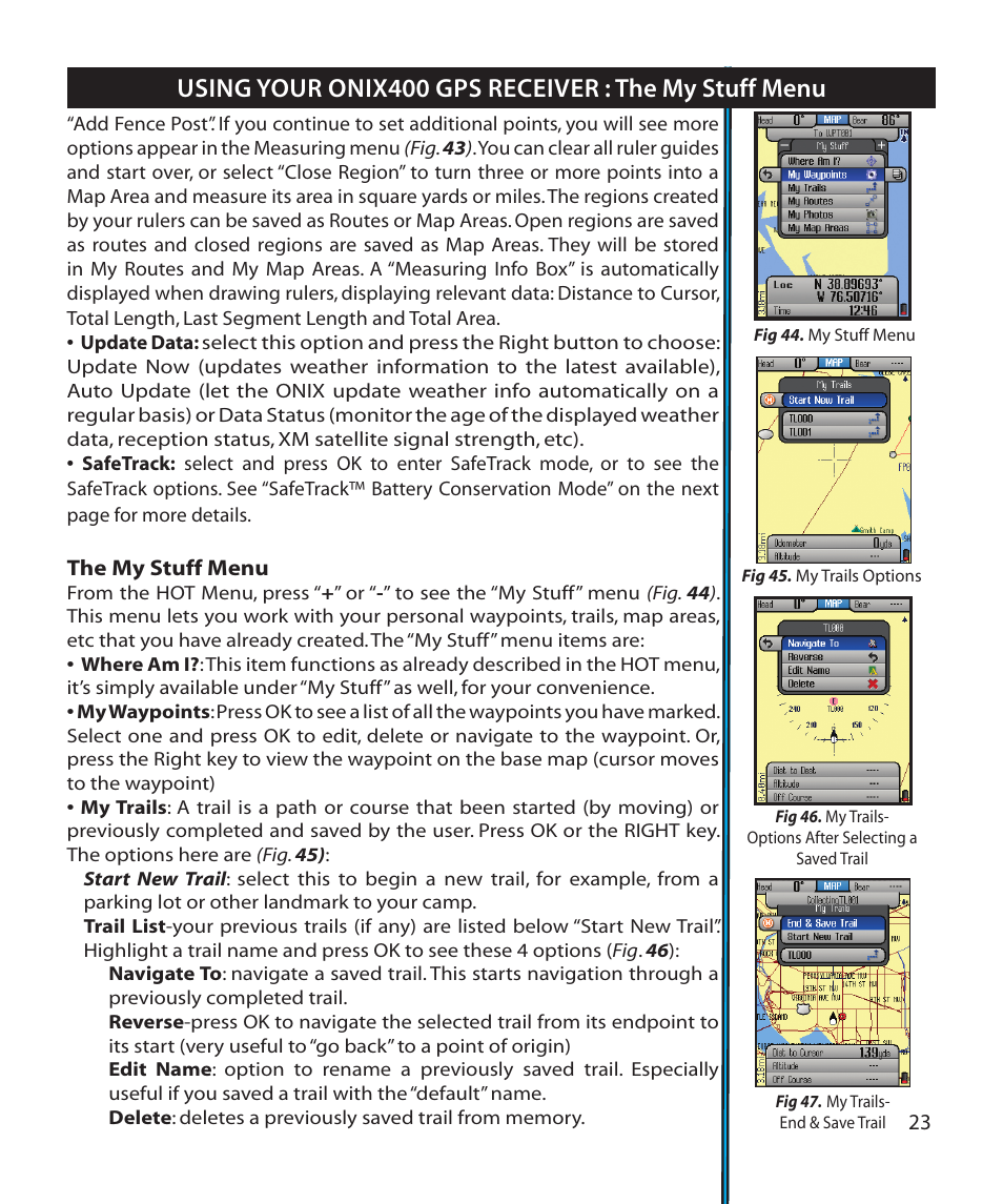 Bushnell Onix 364000 User Manual | Page 23 / 32