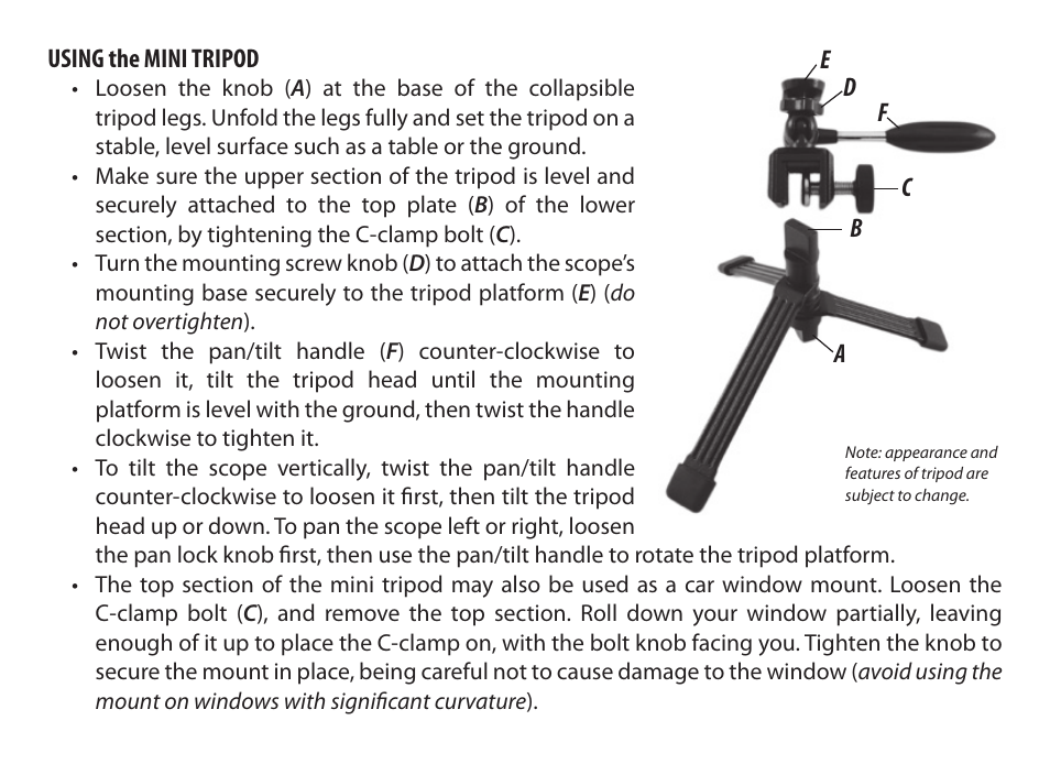 Bushnell SPOTTING SCOPES 98-2307/10-10 User Manual | Page 5 / 8