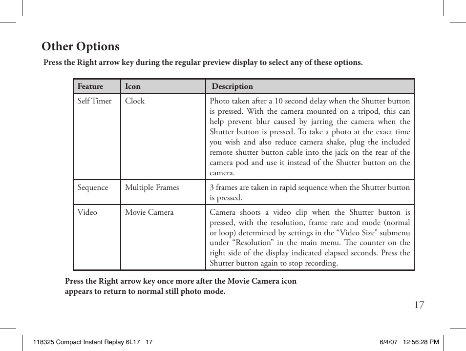 Other options | Bushnell 118325 User Manual | Page 17 / 138