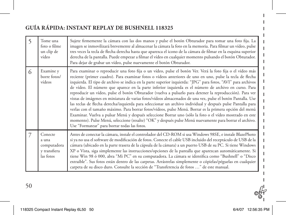Bushnell 118325 User Manual | Page 50 / 138