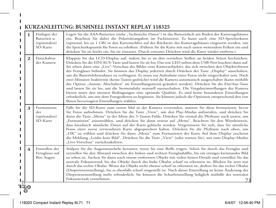 Bushnell 118325 User Manual | Page 71 / 138