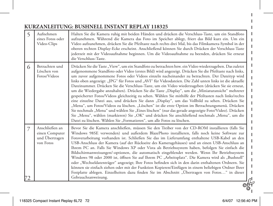 Bushnell 118325 User Manual | Page 72 / 138