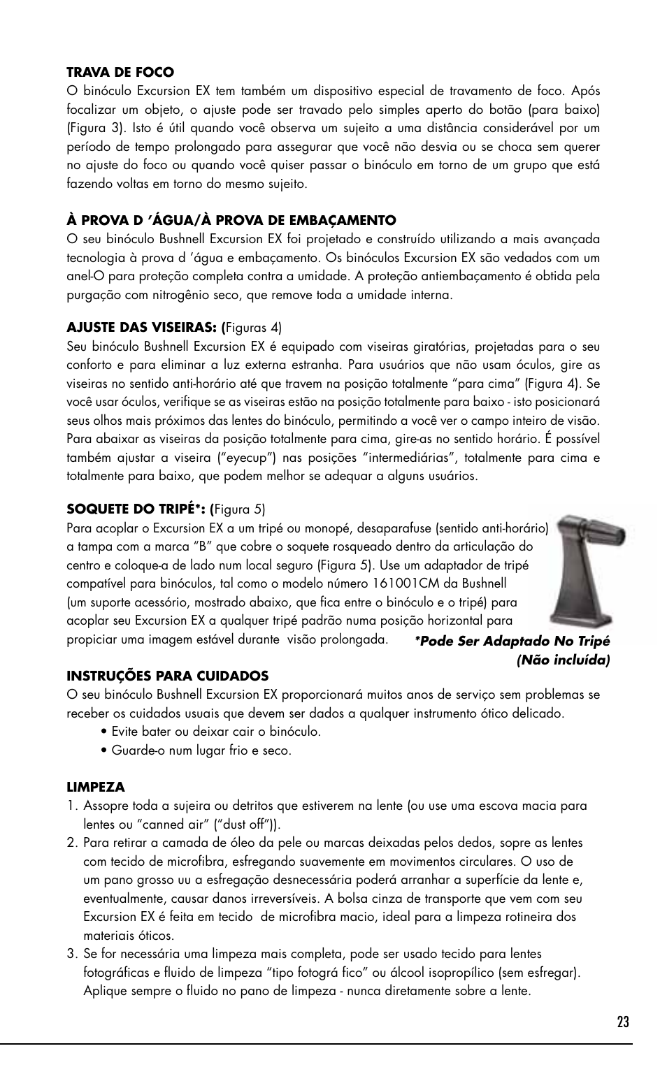Bushnell Excursion EX User Manual | Page 23 / 26