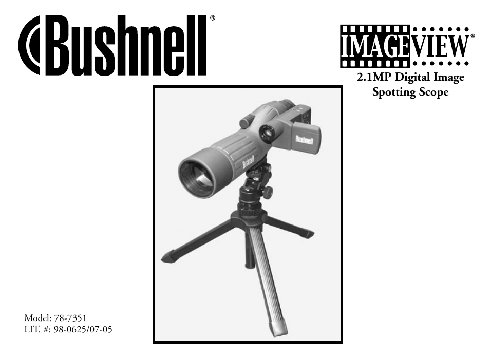 Bushnell 78-7351 User Manual | 57 pages