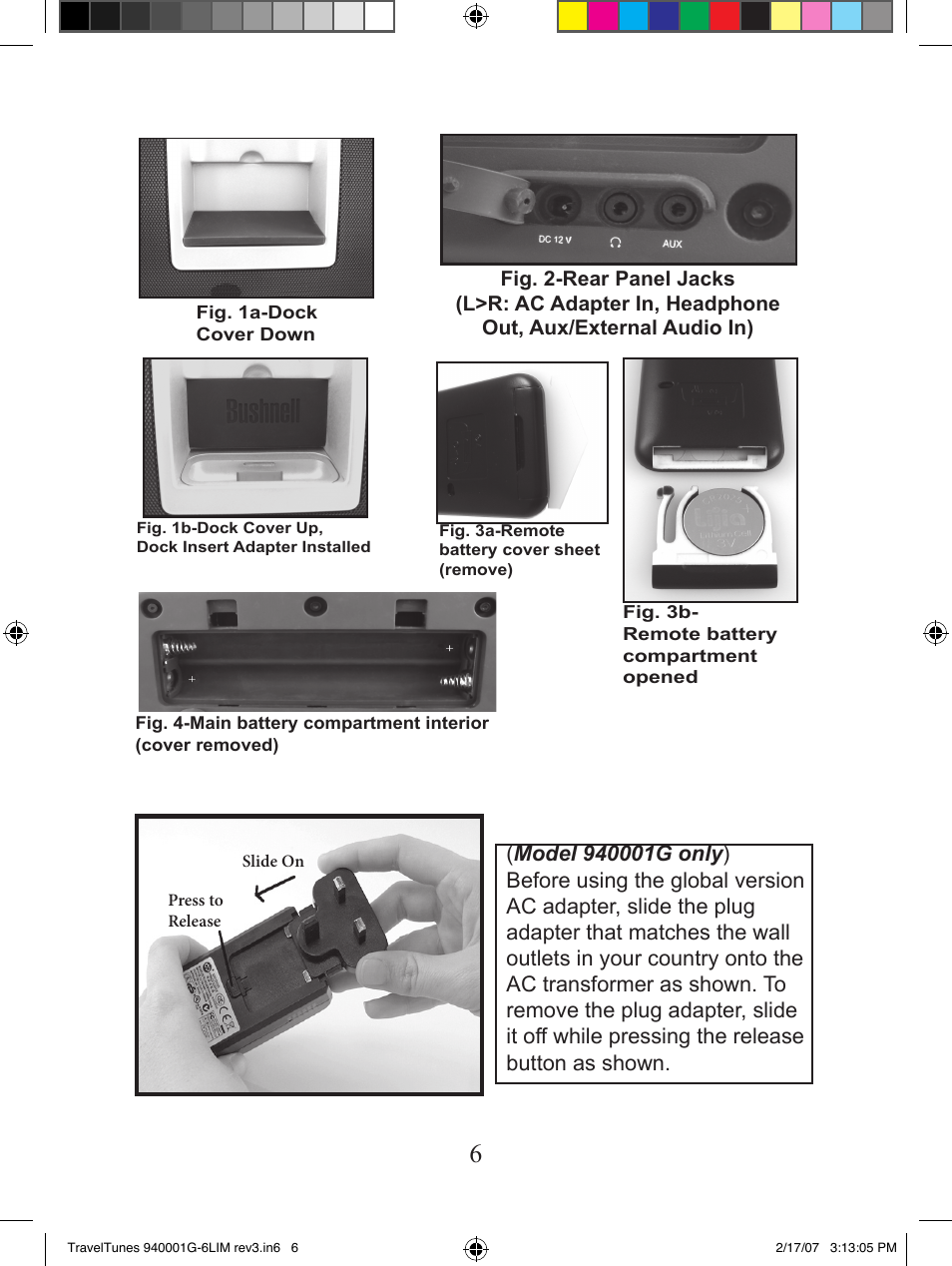 Bushnell 940001AP User Manual | Page 6 / 64